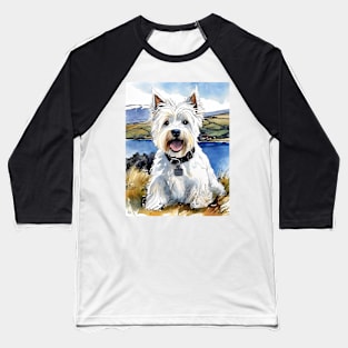 Highland Terrier Baseball T-Shirt